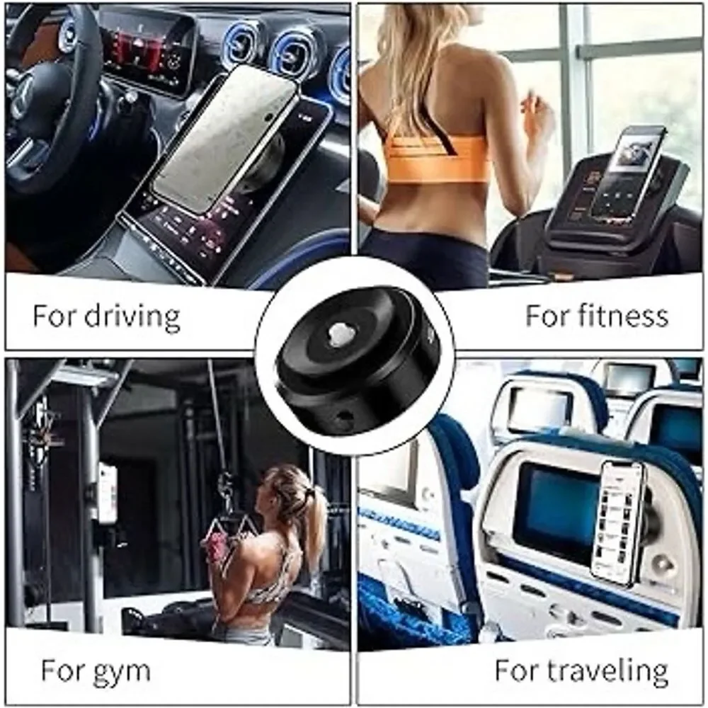 Magnetic Dashboard Car Phone Mount Black Strong Suction Easy Setup